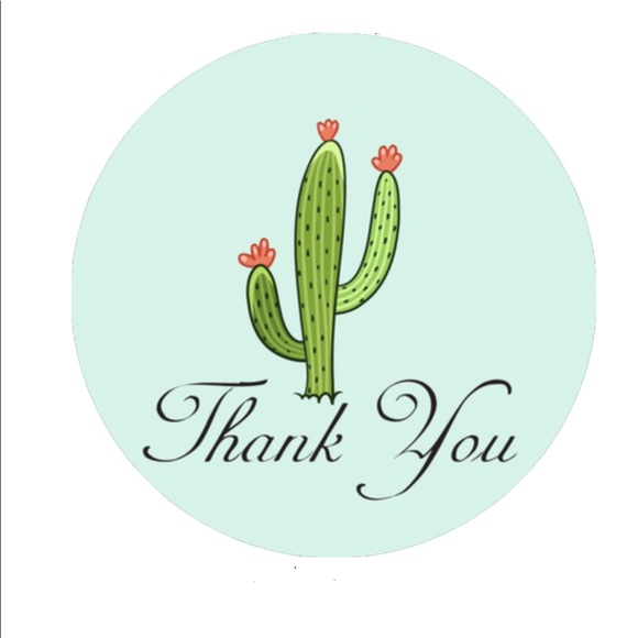 💝 30 2.5” Cactus Green Stickers CLEARANCE - Picture 6 of 6